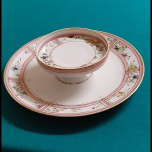 Antique Hand painted Nippon Tiered Plate